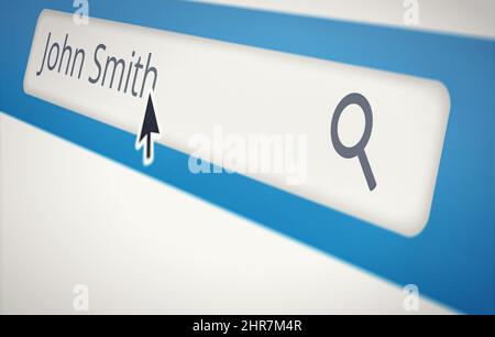 Cropped shot of a search engine looking up a search term - ALL design on this image is created from scratch by Yuri Arcurs team of professionals for Stock Photo
