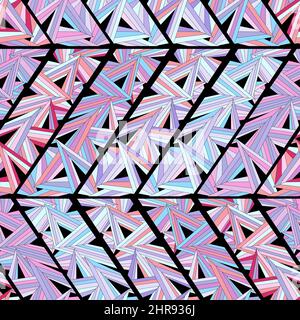 Seamless background with geometric pattern. Shape triangles Stock Vector