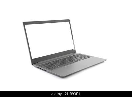 Laptop isolated on white background with clipping path Stock Photo