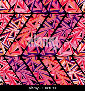 Seamless background with geometric pattern. Shape triangles Stock Vector