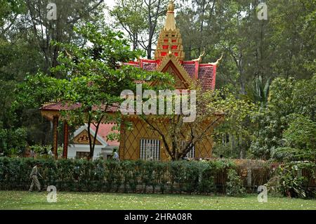 Preah Ang Chek Preah Ang Chorm Temple, Royal Gardens, Siem Reap, kingdom of Cambodia, Southeast Asia Stock Photo