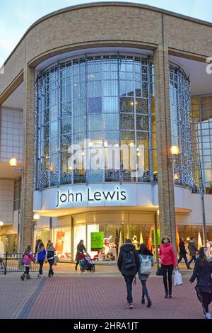 John Lewis Department Store at Christmas, Royal Borough of Kingston upon Thames, Greater London, England, United Kingdom Stock Photo