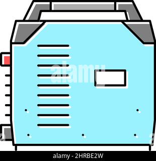 inverter welding color icon vector illustration Stock Vector