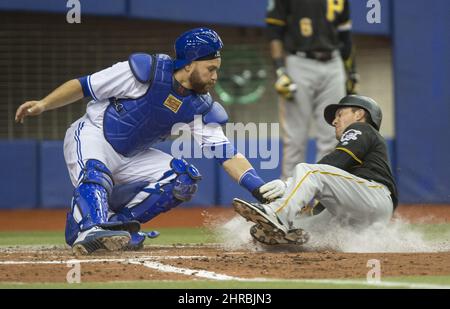 Pittsburgh Pirates catcher Russell Martin (55) during game against the New  York Mets at Citi Field in Queens, New York; May 12, 2013. Pirates defeated  Mets 3-2. (AP Photo/Tomasso DeRosa Stock Photo - Alamy