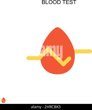 Blood test Simple vector icon. Illustration symbol design template for web mobile UI element. Stock Vector