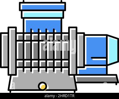membrane compressor color icon vector illustration flat Stock Vector
