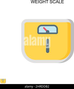 Weight scale Simple vector icon. Illustration symbol design template for web mobile UI element. Stock Vector