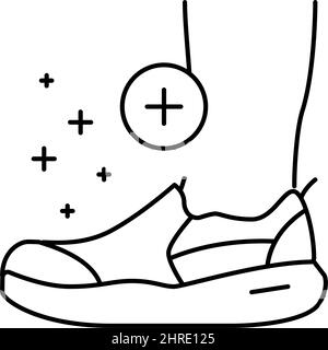 put on shoes clipart black and white