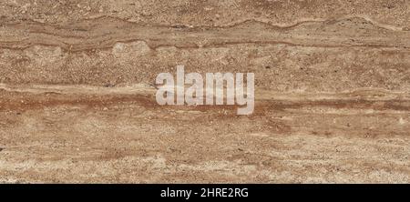 Brown marble texture banner background top view. Tiles natural stone floor with high resolution. Luxury abstract patterns. Marbling design for banner Stock Photo