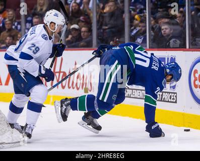 Tampa Bay Lightning defenseman Jake Dotchin (59) before an NHL hockey game  against the Washington Capitals Saturday, March 18, 2017, in Tampa, Fla.  (AP Photo/Chris O'Meara)