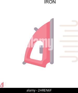 Iron Simple vector icon. Illustration symbol design template for web mobile UI element. Stock Vector