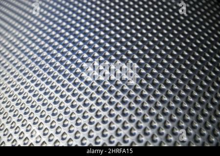 curved textured shiny silver metal background texture Stock Photo
