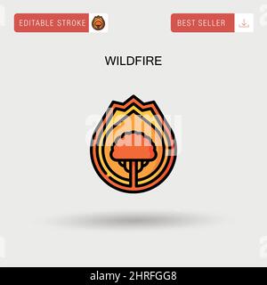 Forest fires vector, Wildfire Stock Vector Image & Art - Alamy