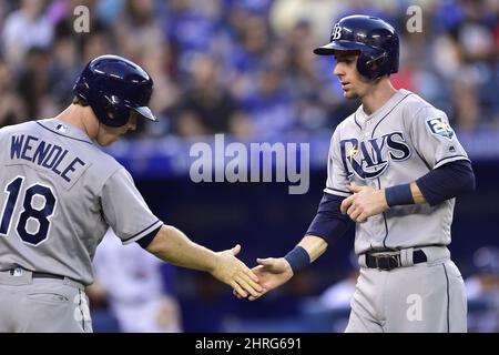 Tampa Bay Rays' Matt Duffy wears pink accessories to commemorate Mother's  Day during a baseball game against the Baltimore Orioles, Sunday, May 13,  2018, in Baltimore. (AP Photo/Patrick Semansky Stock Photo - Alamy