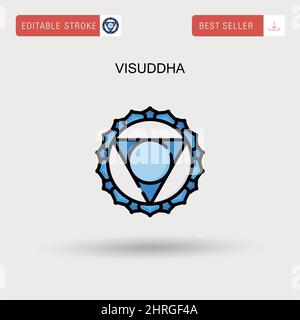 Visuddha Simple vector icon. Stock Vector