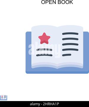 Open book icon design template vector illustration Stock Vector Image ...