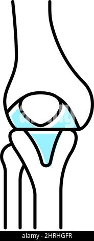 Human bone cell color line icon. Microorganisms microbes, bacteria ...