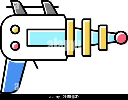 futuristic weapon geek color icon vector illustration Stock Vector