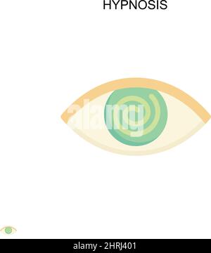 Hypnosis Simple vector icon. Illustration symbol design template for web mobile UI element. Stock Vector