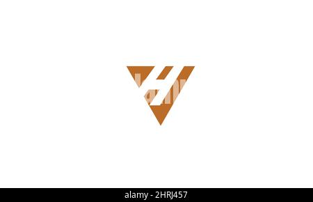 Alphabet letters Initials Monogram logo VH, HV, V and H Stock Vector