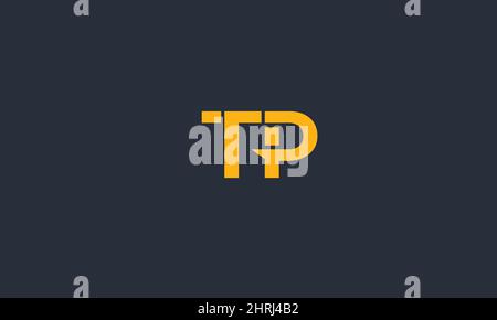 Alphabet letters Initials Monogram logo TP, PT, T and P Stock Vector