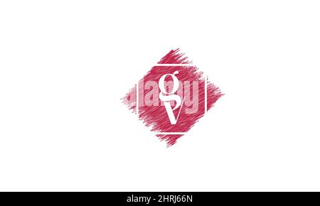 Alphabet letters Initials Monogram logo GV, VG, G and V Stock Vector