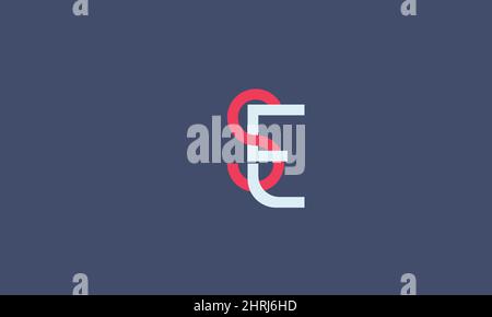 Alphabet letters Initials Monogram logo SE, ES, S and E Stock Vector