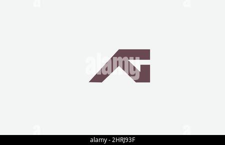 Alphabet letters Initials Monogram logo AG, GA, A and G Stock Vector