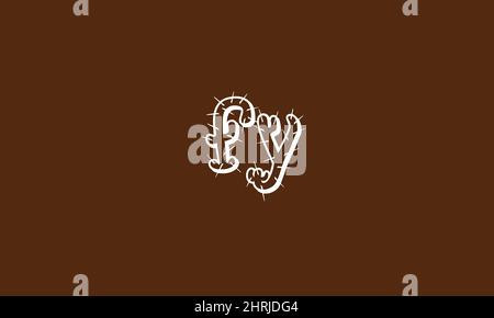 Alphabet letters Initials Monogram logo FY, YF, f and Y Stock Vector