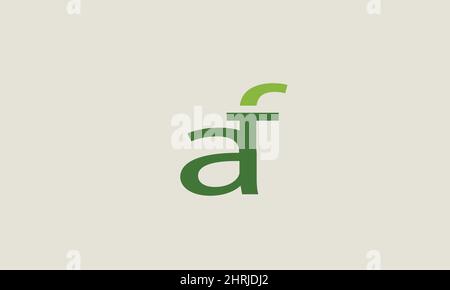 Alphabet letters Initials Monogram logo AF, FA, A and F Stock Vector
