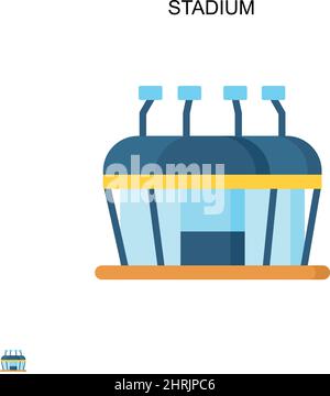Stadium Simple vector icon. Illustration symbol design template for web ...