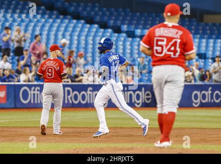 Los Angeles Angels pitcher Jose Suarez (54) during a MLB spring