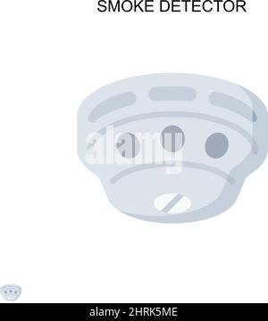 Smoke detector Simple vector icon. Illustration symbol design template for web mobile UI element. Stock Vector