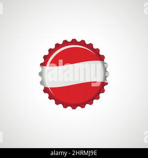 Colorful bottle caps vector Stock Vector