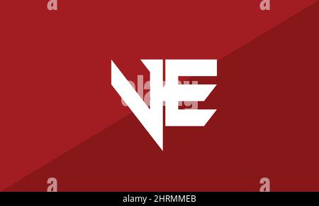 Alphabet letters Initials Monogram logo NE, EN, N and E Stock Vector