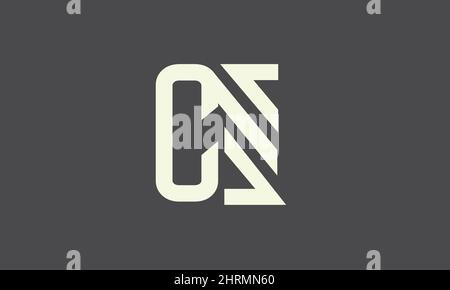 Alphabet letters Initials Monogram logo cn, NC, C and N Stock Vector