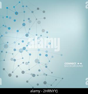 Communication abstract vector. Network background Stock Vector