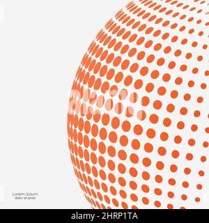 Vector halftone spheres Stock Vector