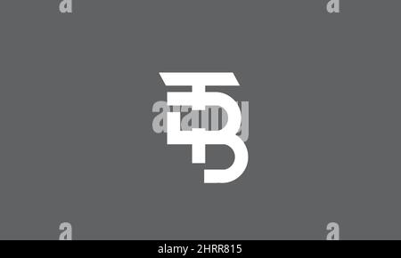Alphabet letters Initials Monogram logo TB, BT, T and B Stock Vector