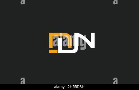 Alphabet letters Initials Monogram logo DN, ND, D and N Stock Vector