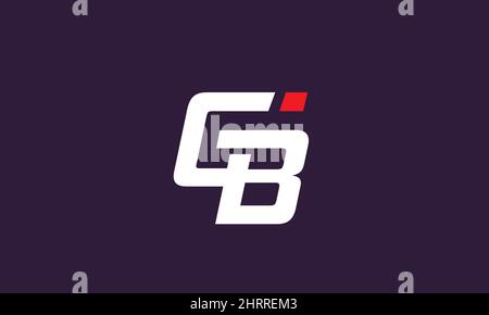 Alphabet letters Initials Monogram logo GB, BG, G and B Stock Vector