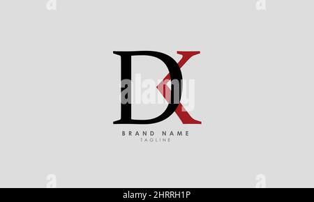 Alphabet letters Initials Monogram logo DK, KD, D and K Stock Vector