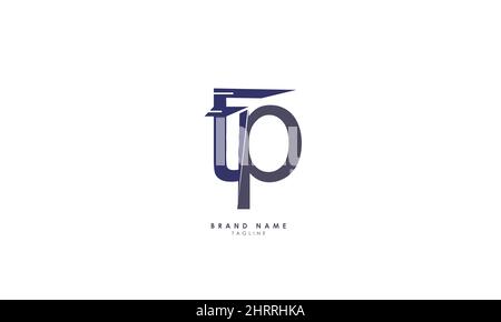 Alphabet letters Initials Monogram logo TP, PT, T and P Stock Vector