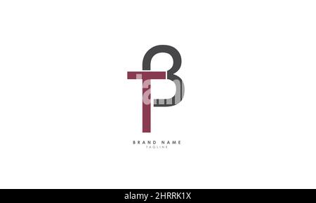 Alphabet letters Initials Monogram logo TB, BT, T and B Stock Vector
