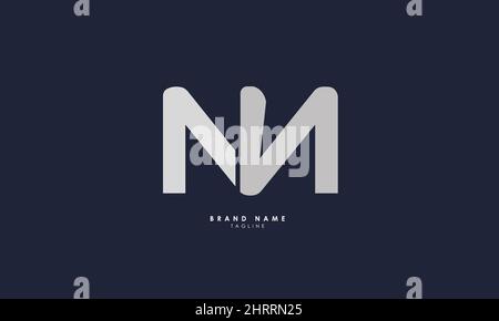 Alphabet letters Initials Monogram logo NN, N and N Stock Vector