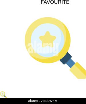 Favourite Simple vector icon. Illustration symbol design template for ...