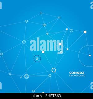 Structure molecule and communication science design Stock Vector
