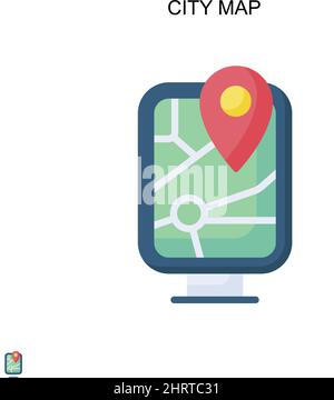 City Map Icon Simple Element From Digital Disruption Collection Line City Map Icon For Templates Infographics And More Stock Vector Image Art Alamy
