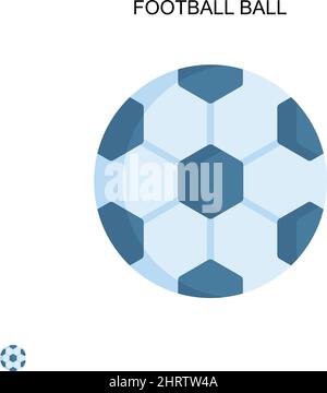 Football ball Simple vector icon. Illustration symbol design template for web mobile UI element. Stock Vector