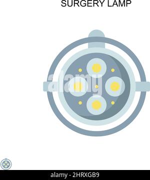 Surgery lamp Simple vector icon. Illustration symbol design template for web mobile UI element. Stock Vector